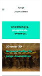 Mobile Screenshot of jungejournalisten.ch