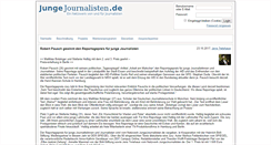 Desktop Screenshot of jungejournalisten.de